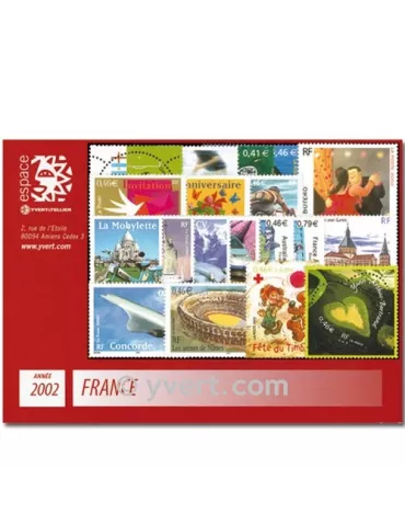 n° 3443/3537  - Timbre France Année complète  (2002)