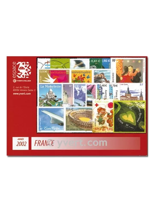 n° 3443/3537  - Timbre France Année complète  (2002)