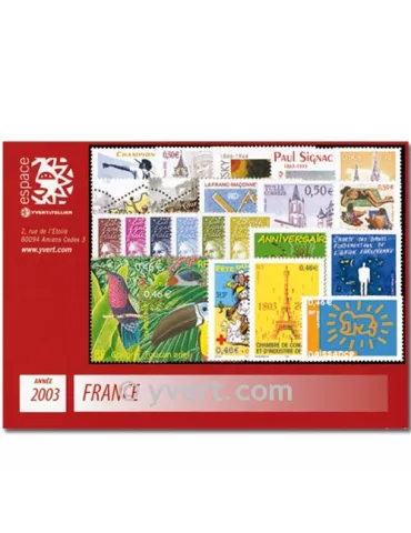 n° 3538/3631  - Timbre France Année complète  (2003)
