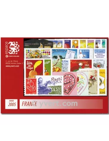 n° 3731/3860  - Timbre France Année complète  (2005)