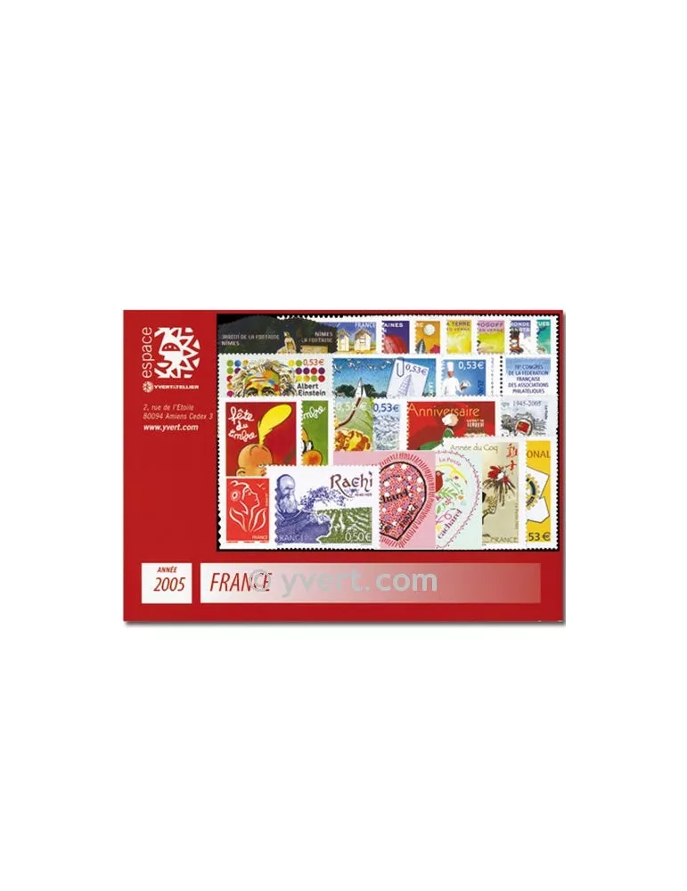 n° 3731/3860  - Timbre France Année complète  (2005)