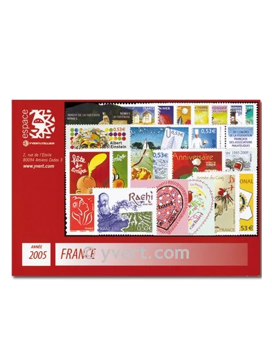 n° 3731/3860  - Timbre France Année complète  (2005)