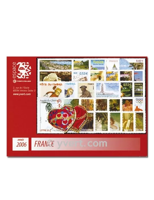 n° 3861/3995  - Timbre France Année complète  (2006)