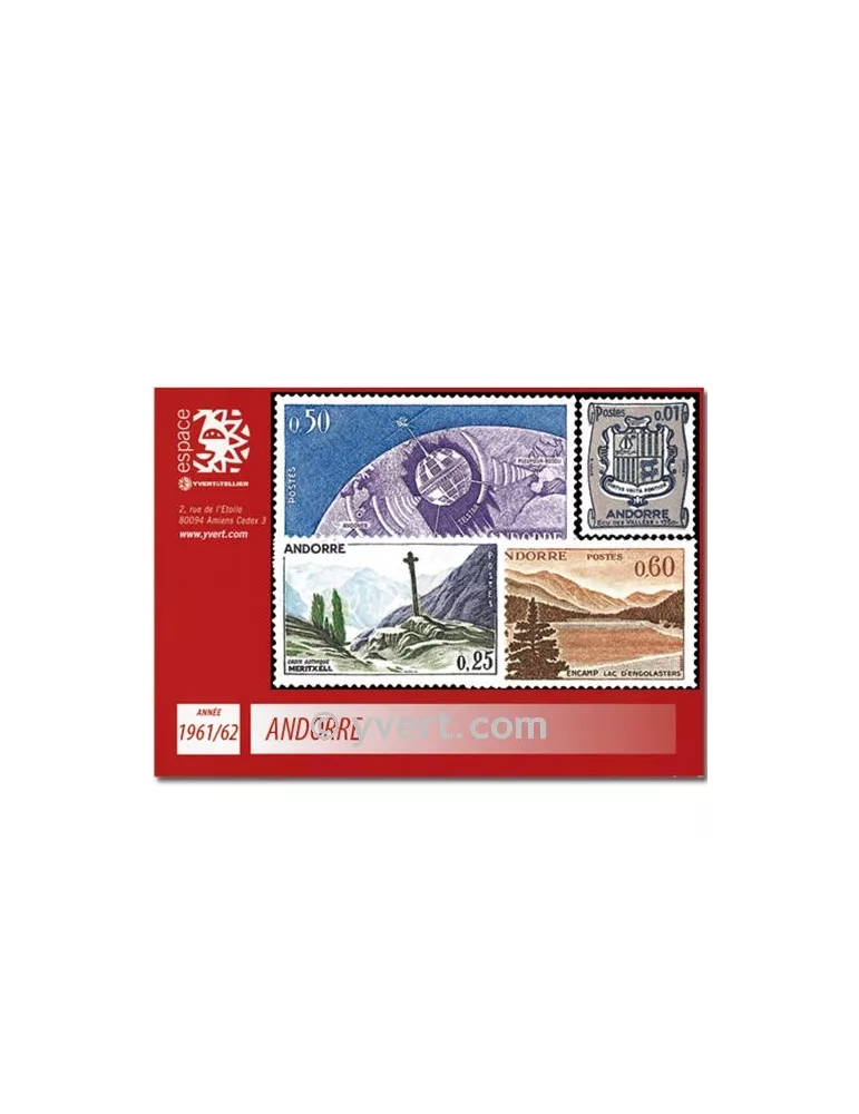 n° 153A/165 -  Timbre Andorre Année complète (1961/1962)