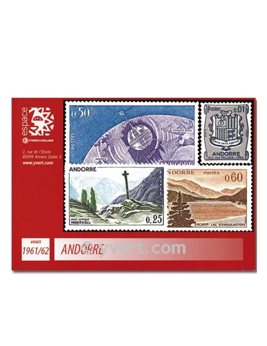 n° 153A/165 -  Timbre Andorre Année complète (1961/1962)