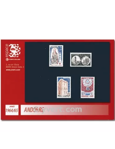 n° 171/174 -  Timbre Andorre Année complète (1964/65)