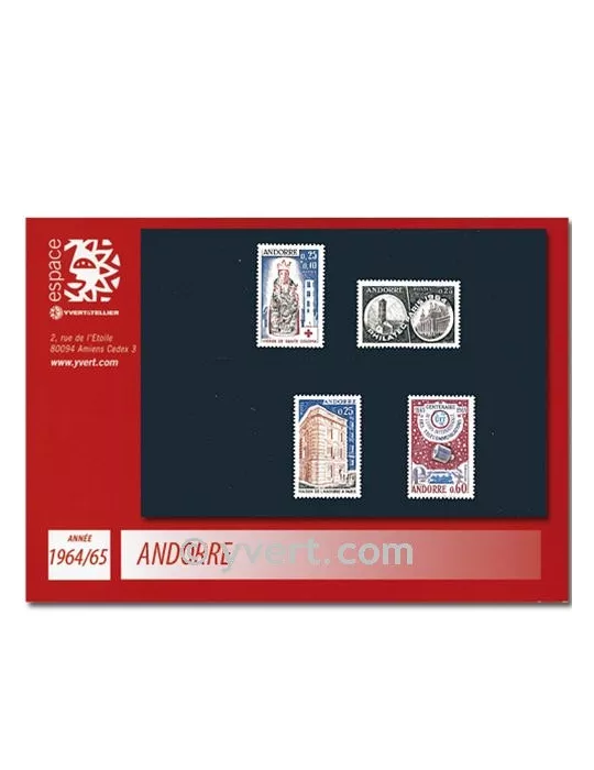 n° 171/174 -  Timbre Andorre Année complète (1964/65)