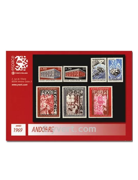 n° 194/200 -  Timbre Andorre Année complète (1969)