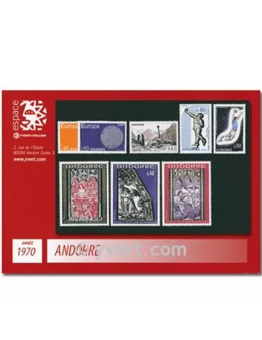 n° 201/208 -  Timbre Andorre Année complète (1970)