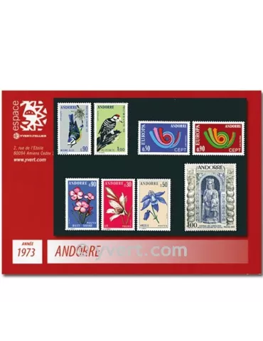 n° 226/233 -  Timbre Andorre Année complète (1973)