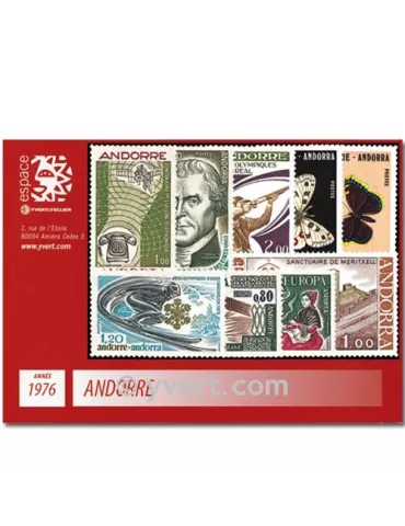 n° 251/259 -  Timbre Andorre Année complète (1976)