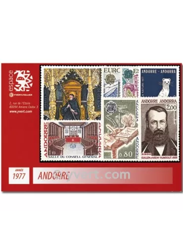 n° 260/266 -  Timbre Andorre Année complète (1977)