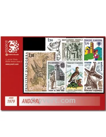n° 274/281 -  Timbre Andorre Année complète (1979)