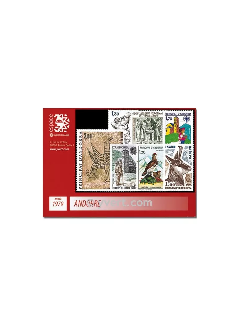 n° 274/281 -  Timbre Andorre Année complète (1979)