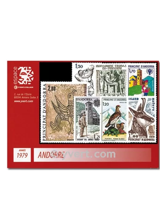 n° 274/281 -  Timbre Andorre Année complète (1979)
