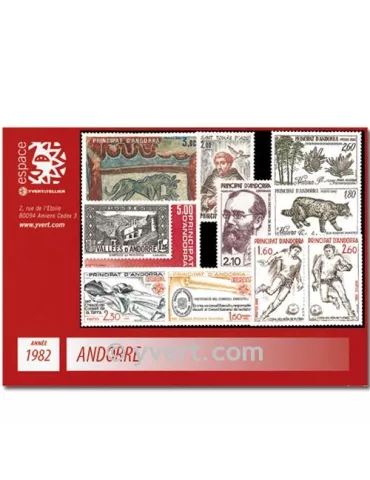 n° 300/309 -  Timbre Andorre Année complète (1982)