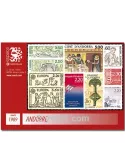 n° 376/384 -  Timbre Andorre Année complète (1989)
