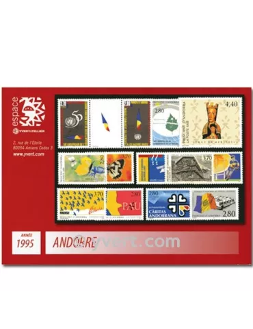 n° 454/466 -  Timbre Andorre Année complète (1995)