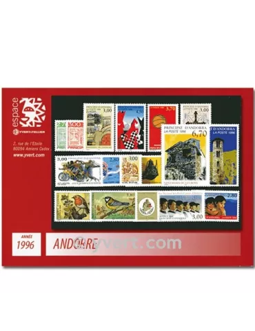n° 467/483 -  Timbre Andorre Année complète (1996)