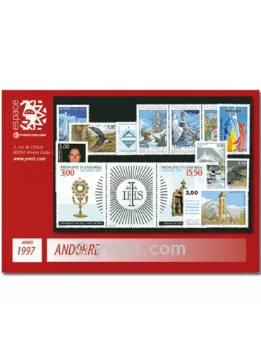 n° 484/496 -  Timbre Andorre Année complète (1997)