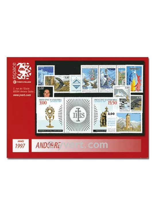 n° 484/496 -  Timbre Andorre Année complète (1997)