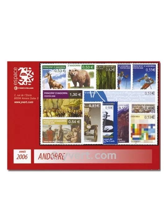 n° 620/632 -  Timbre Andorre Année complète (2006)