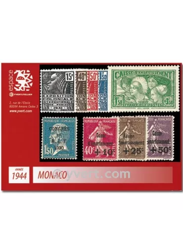 n° 265/273 -  Timbre Monaco Année complète (1944)
