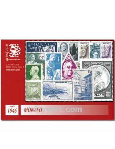 n° 274/300 -  Timbre Monaco Année complète (1946)