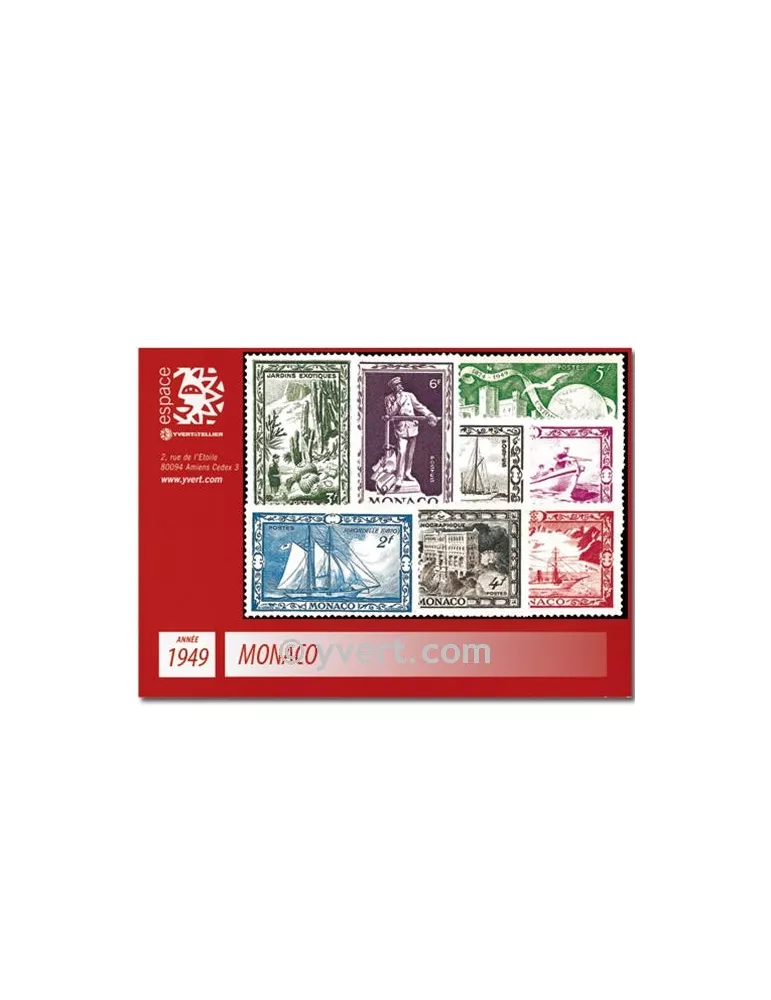 n° 324/337B -  Timbre Monaco Année complète (1949)