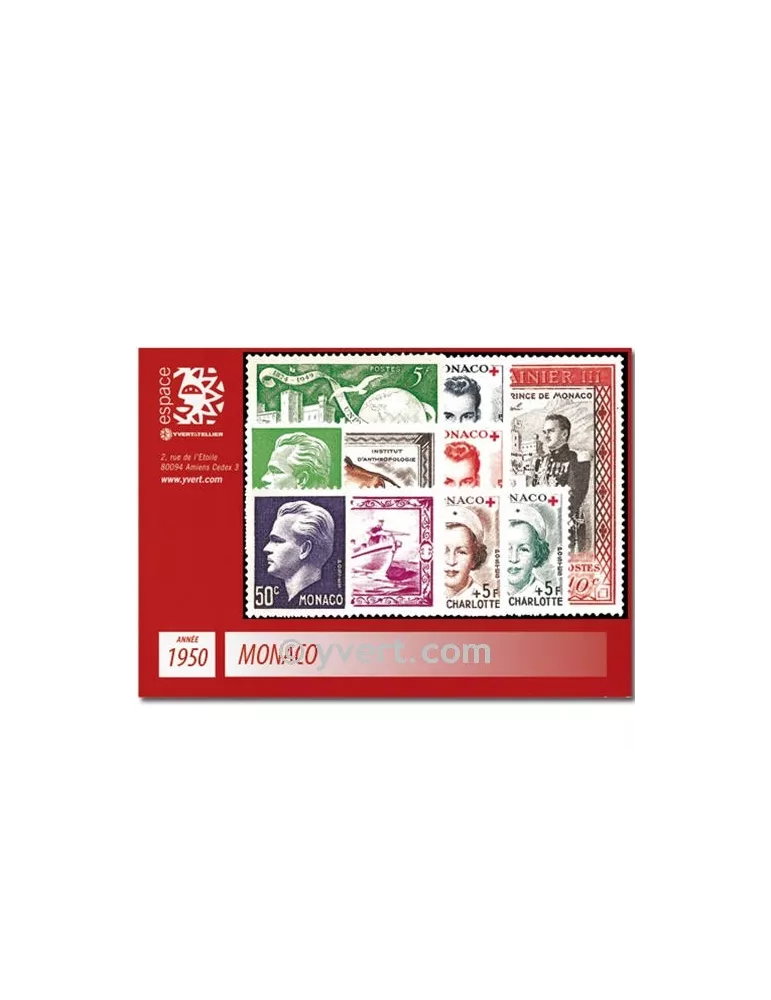 n° 338/350 -  Timbre Monaco Année complète (1950)