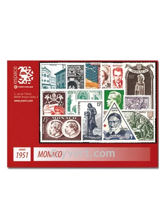 n° 351/382B -  Timbre Monaco Année complète (1951)