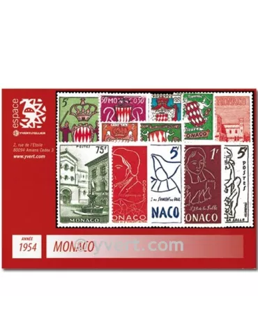 n° 397/411 -  Timbre Monaco Année complète (1954)