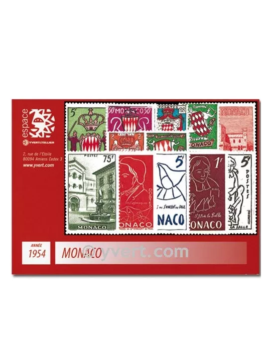 n° 397/411 -  Timbre Monaco Année complète (1954)