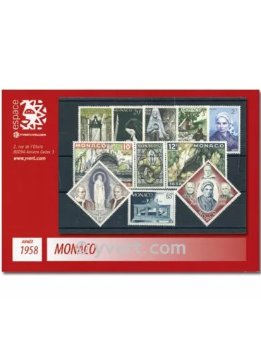 n° 489/502 -  Timbre Monaco Année complète (1958)