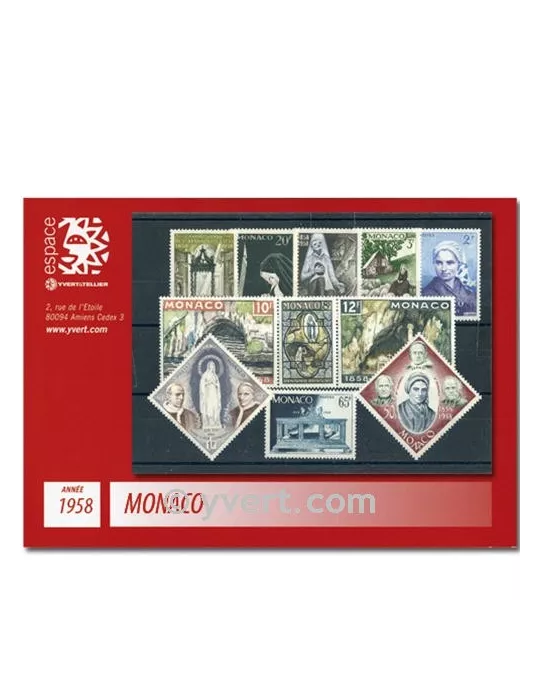 n° 489/502 -  Timbre Monaco Année complète (1958)