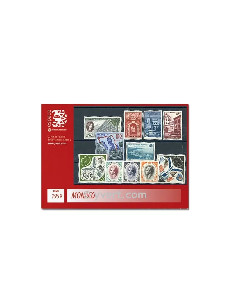 n° 503/522 -  Timbre Monaco Année complète (1959)