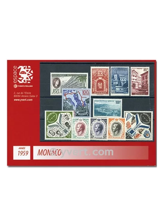 n° 503/522 -  Timbre Monaco Année complète (1959)