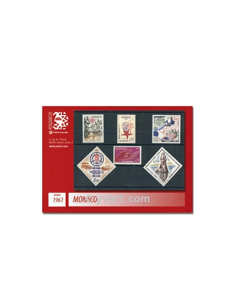 n° 551/570 -  Timbre Monaco Année complète (1961)