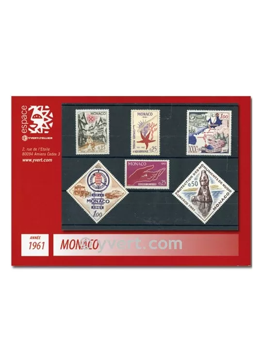 n° 551/570 -  Timbre Monaco Année complète (1961)