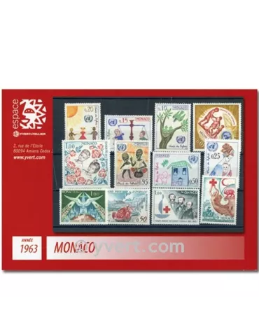 n° 599/635 -  Timbre Monaco Année complète (1963)