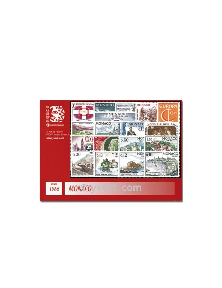 n° 677/707 -  Timbre Monaco Année complète (1966)