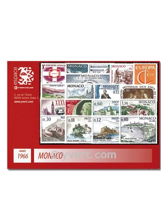 n° 677/707 -  Timbre Monaco Année complète (1966)