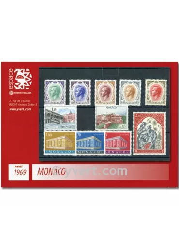 n° 772/808 -  Timbre Monaco Année complète (1969)