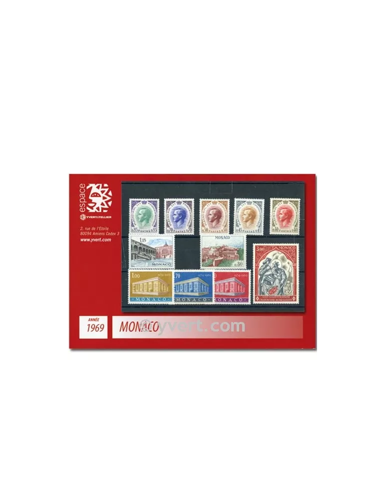 n° 772/808 -  Timbre Monaco Année complète (1969)