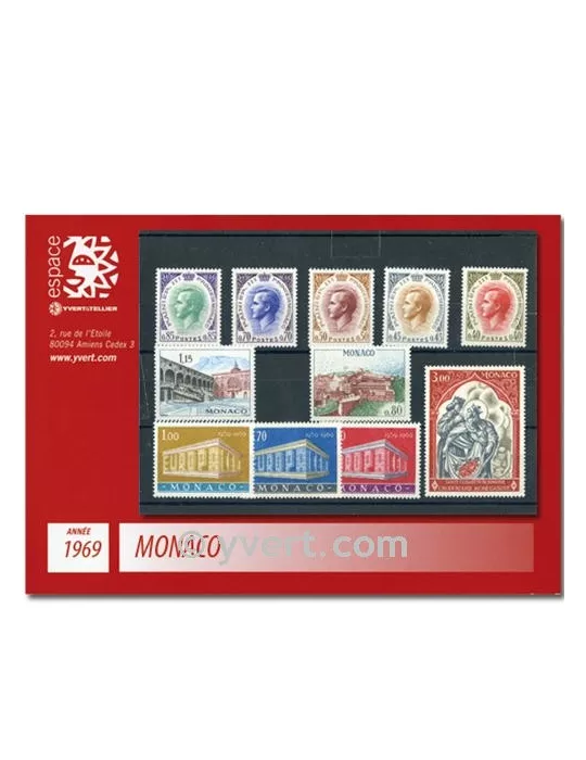 n° 772/808 -  Timbre Monaco Année complète (1969)