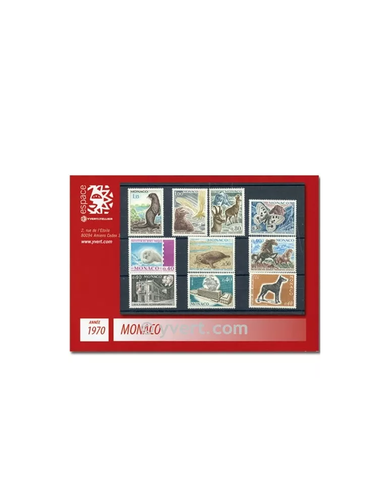 n° 809/846 -  Timbre Monaco Année complète (1970)
