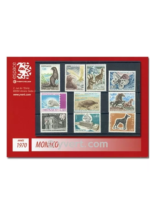 n° 809/846 -  Timbre Monaco Année complète (1970)