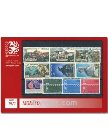 n° 847/866 -  Timbre Monaco Année complète (1971)
