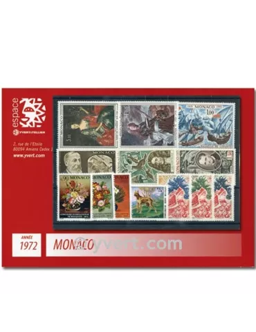 n° 867/915 -  Timbre Monaco Année complète (1972)