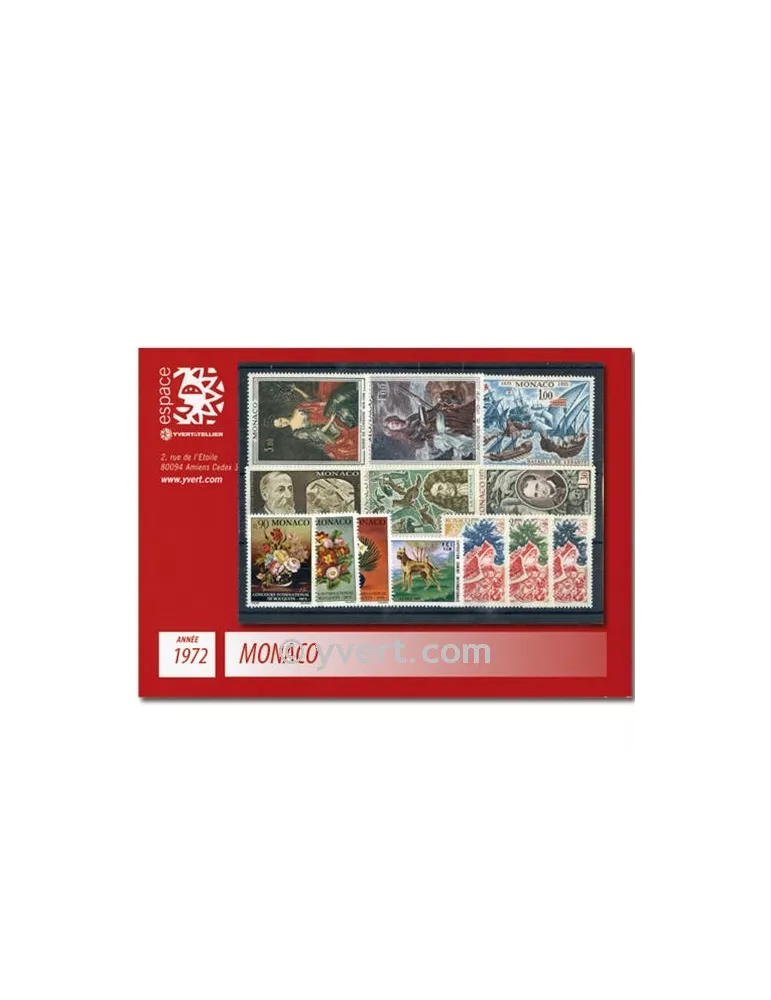 n° 867/915 -  Timbre Monaco Année complète (1972)